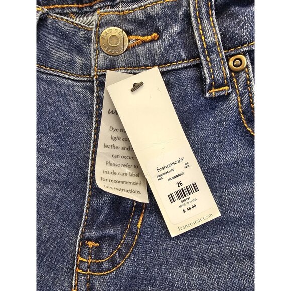 Harper Heritage Jeans Mid Rise Skinny Raw Hem Womens Size 26 - Picture 8 of 14